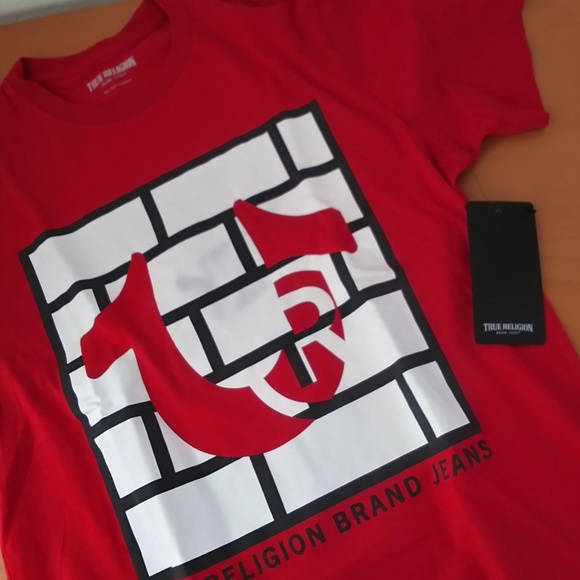 True Religion BRICK HS Logo Tee | Mens Sm - Picture 3 of 6